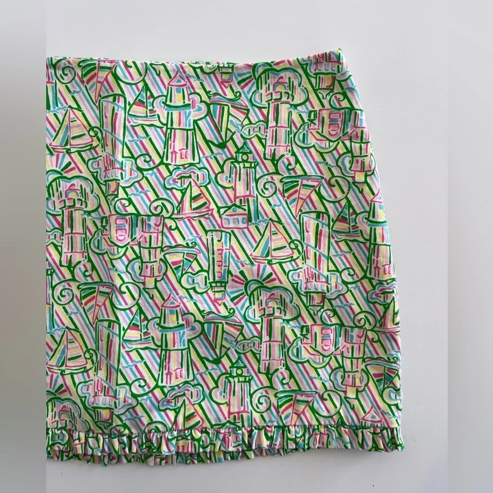 Lilly Pulitzer Callie Guiding Light ruffle skirt